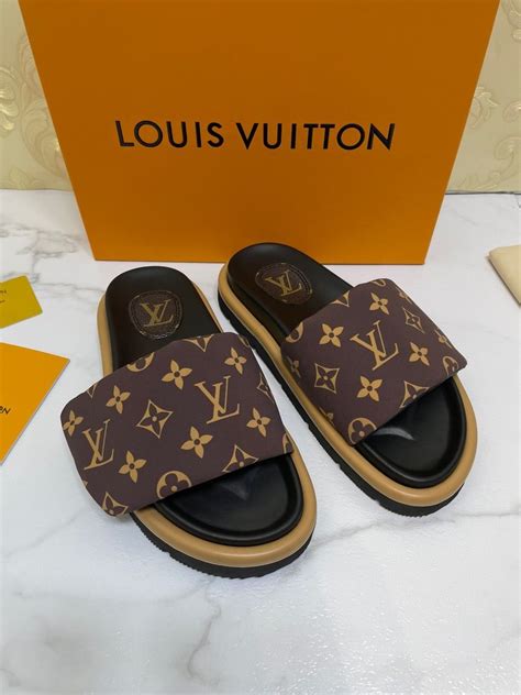 louis vuitton slides womens|louis vuitton slippers for women.